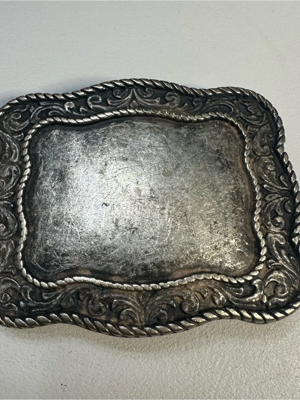 Buckle Silver Ornate Metal Belt Buckle - Picture 2 of 3
